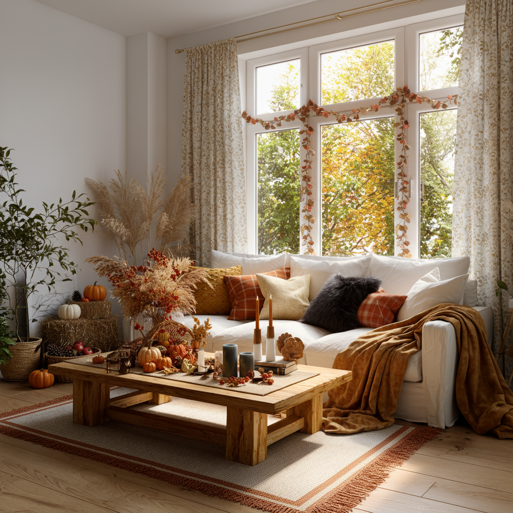 AI redesigned living room and garden after